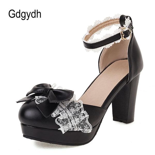 dress shoes gdgydh fashion lace bowknot princess sweet lolita women d orsay heels platform spike solid color comfy ankle buckel, Black
dress shoes gdgydh fashion lace bowknot princess sweet lolita women d orsay heels platform spike solid color comfy ankle buckel, Black