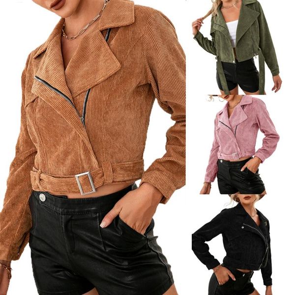 women's jackets casual side zipper short jacket for women 2021 buttons sashes coat long sleeve crop solid streetwear winter black cloth, Black;brown
women's jackets casual side zipper short jacket for women 2021 buttons sashes coat long sleeve crop solid streetwear winter black cloth, Black;brown