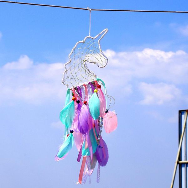 decorative objects & figurines girls dream catcher with feather tassels monternet purple wind chime light hanging ornament for home window w
decorative objects & figurines girls dream catcher with feather tassels monternet purple wind chime light hanging ornament for home window w