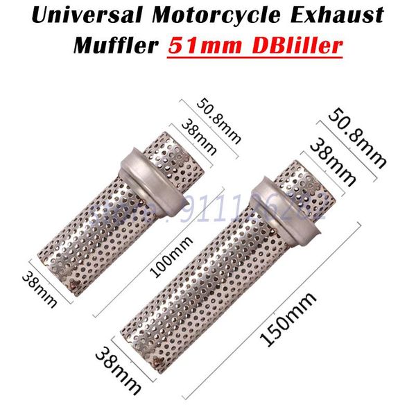 motorcycle exhaust system acoustical damper universal 51mm inlet racing removable db killer delete noise sound eliminator
motorcycle exhaust system acoustical damper universal 51mm inlet racing removable db killer delete noise sound eliminator