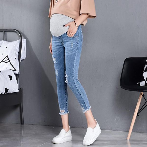 women's jeans 817# 7/10 length summer autumn fashion maternity high waist belly skinny pencil pants clothes for pregnant women pregnanc, Blue
women's jeans 817# 7/10 length summer autumn fashion maternity high waist belly skinny pencil pants clothes for pregnant women pregnanc, Blue