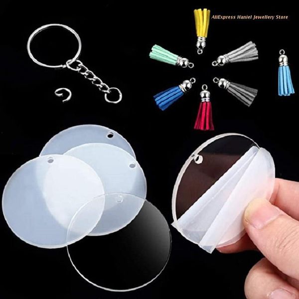 keychains 48 pcs acrylic keychain blanks with key rings round clear discs circles colorful tassel pendant jump for diy dropship, Silver
keychains 48 pcs acrylic keychain blanks with key rings round clear discs circles colorful tassel pendant jump for diy dropship, Silver