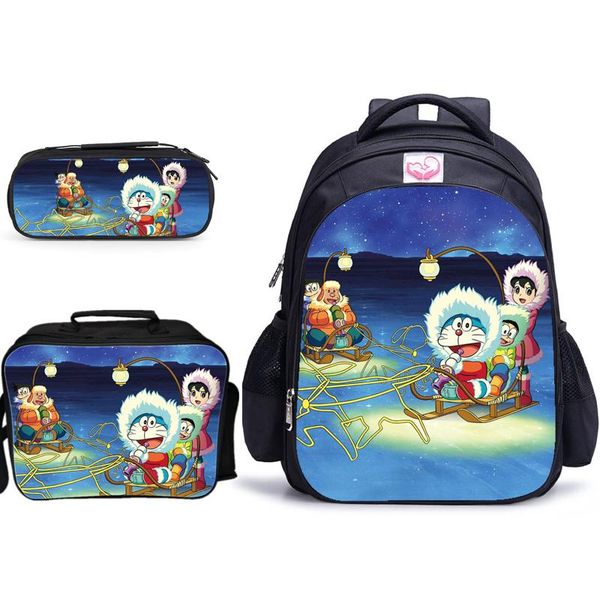 backpack 3 pcs/set 16 inch doraemon kid school bags primary student for girls boys book bag shoulder backpacks mochila infantil
backpack 3 pcs/set 16 inch doraemon kid school bags primary student for girls boys book bag shoulder backpacks mochila infantil