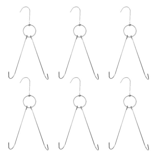 6pcs stainless steel double hooks drying roast duck hook bacon hanger grill hanging rack (3.5cm diameter 24.5cm length) & rails
6pcs stainless steel double hooks drying roast duck hook bacon hanger grill hanging rack (3.5cm diameter 24.5cm length) & rails