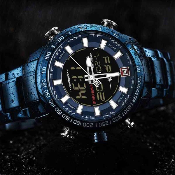 relogio masculino naviforce luxury brand men military sport watches men's digital quartz clock full steel waterproof wrist watch 210608, Slivery;brown
relogio masculino naviforce luxury brand men military sport watches men's digital quartz clock full steel waterproof wrist watch 210608, Slivery;brown