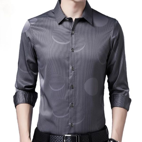 men's casual shirts long sleeve men formal social shirt streetwear striped dress mens slim regular fit clothes fashions, White;black
men's casual shirts long sleeve men formal social shirt streetwear striped dress mens slim regular fit clothes fashions, White;black