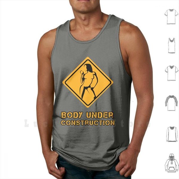 body under construction 2 mens tank vest 100% cotton muscle fitness girly workout exercise strong fit, White;black
body under construction 2 mens tank vest 100% cotton muscle fitness girly workout exercise strong fit, White;black