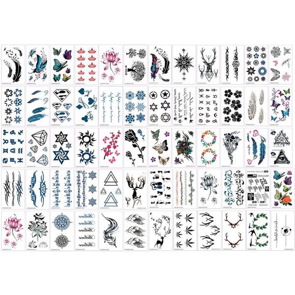 temporary tattoos 60pcs waterproof tattoo sticker per small lips leaf black cartoon set body art for male and female stickers
temporary tattoos 60pcs waterproof tattoo sticker per small lips leaf black cartoon set body art for male and female stickers