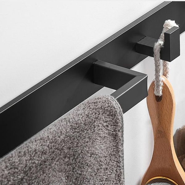 hooks & rails bathroom duty towel organizer shelf with 2 holder space aluminum waterproof rack black wall mounted
hooks & rails bathroom duty towel organizer shelf with 2 holder space aluminum waterproof rack black wall mounted