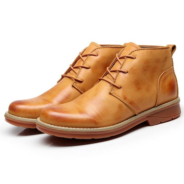 dress shoes men boots comfy sneakers men's leather hiking outsole casual work chaussures, Black
dress shoes men boots comfy sneakers men's leather hiking outsole casual work chaussures, Black
