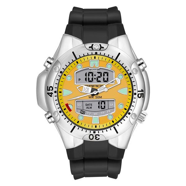 wristwatches sanda men's sports watch 3009 modern digital wristwatch gift man luxury waterproof women electronic clock fashion gmt dual, Slivery;brown
wristwatches sanda men's sports watch 3009 modern digital wristwatch gift man luxury waterproof women electronic clock fashion gmt dual, Slivery;brown