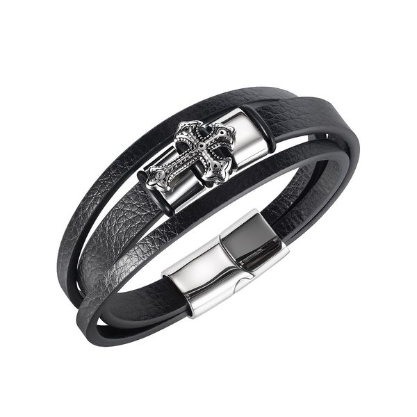 cross leather bracelet multicolour braided hip-pop men jewelry stainless steel male charm bangles for boys birthday gifts, Golden;silver
cross leather bracelet multicolour braided hip-pop men jewelry stainless steel male charm bangles for boys birthday gifts, Golden;silver