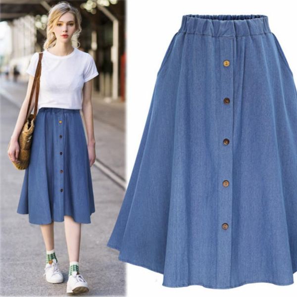 skirts ladies denim loose skirt, plus size fat girl elastic waist student thin skirt, Black
skirts ladies denim loose skirt, plus size fat girl elastic waist student thin skirt, Black