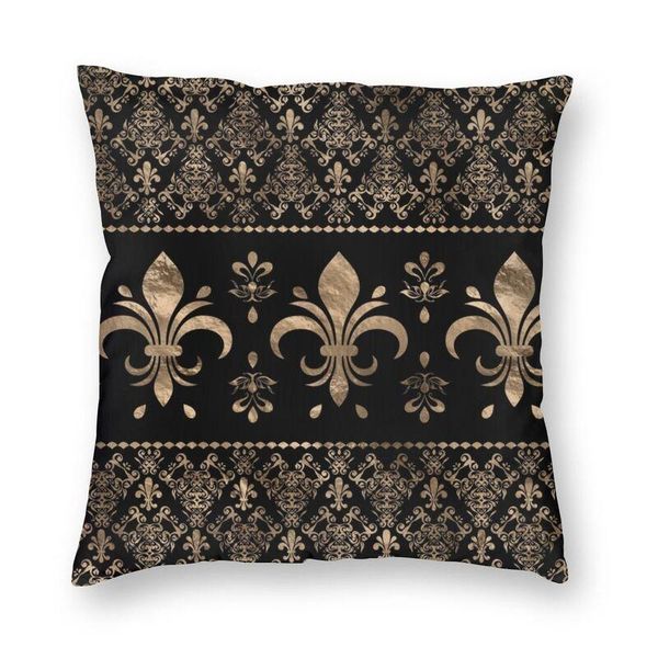 cushion/decorative pillow luxury black and gold fleur de lys throw case home decor square lily floral fleur-de-lis cushion cover 45x45 for s
cushion/decorative pillow luxury black and gold fleur de lys throw case home decor square lily floral fleur-de-lis cushion cover 45x45 for s