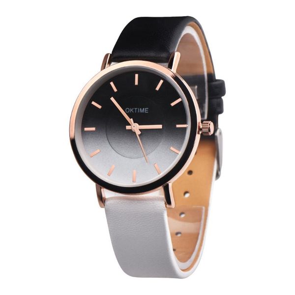 wristwatches retro rainbow design leather band analog alloy quartz wrist watch relogio femininorelogio masculino de luxo dropship b4, Slivery;brown
wristwatches retro rainbow design leather band analog alloy quartz wrist watch relogio femininorelogio masculino de luxo dropship b4, Slivery;brown