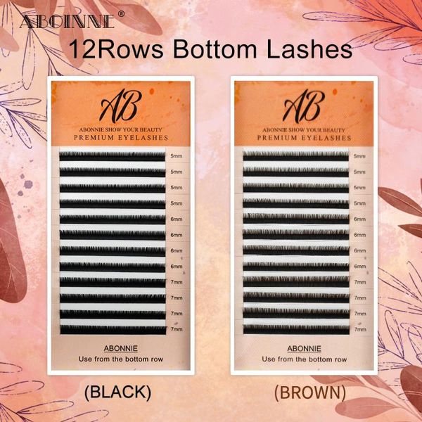 abonnie lower lashes black&brown bottom colorful eyelash extensions premium individual eyelashes extension false
abonnie lower lashes black&brown bottom colorful eyelash extensions premium individual eyelashes extension false