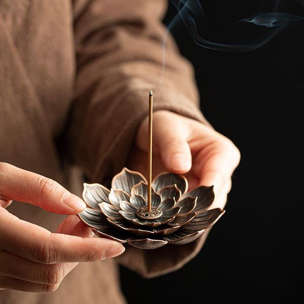 fragrance lamps alloy incense burner stick holder buddhism lotus line plate sandalwood coil base temples yoga studios home decoration
fragrance lamps alloy incense burner stick holder buddhism lotus line plate sandalwood coil base temples yoga studios home decoration