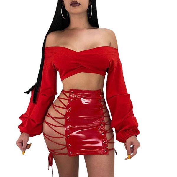 adogirl gromment pu lace up mini skirts women vintage bandage hollow out bodycon skinny club party, Black
adogirl gromment pu lace up mini skirts women vintage bandage hollow out bodycon skinny club party, Black