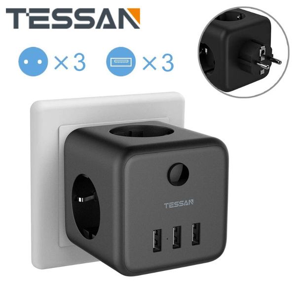 smart power plugs tessan 6 in 1 eu wall socket strip surge protector with on/off switch 3 ac outlets usb charging ports adapter for home
smart power plugs tessan 6 in 1 eu wall socket strip surge protector with on/off switch 3 ac outlets usb charging ports adapter for home