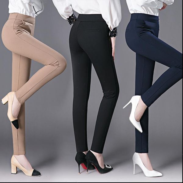 womens pants style woman autumn winter pencil elastic high waist plus size comfort soft office lady trousers good quality, Black;white
womens pants style woman autumn winter pencil elastic high waist plus size comfort soft office lady trousers good quality, Black;white