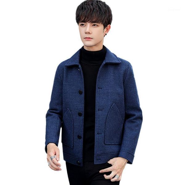 men's wool & blends blue single-breasted men woolen jacket winter lapel coat casual fashion overcoat gray outerwear l xxl xx, Black
men's wool & blends blue single-breasted men woolen jacket winter lapel coat casual fashion overcoat gray outerwear l xxl xx, Black