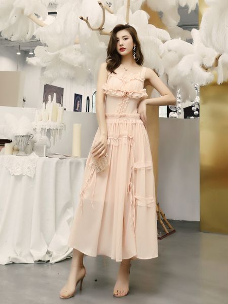 capris chiffon 2021 summer party women spaghetti strap ruffle flower deco sleeveless club long maxi, Black;gray
capris chiffon 2021 summer party women spaghetti strap ruffle flower deco sleeveless club long maxi, Black;gray