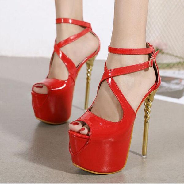 super high heel stiletto women's sandals summer shoes lady pumps size 35-43 dress, Black
super high heel stiletto women's sandals summer shoes lady pumps size 35-43 dress, Black