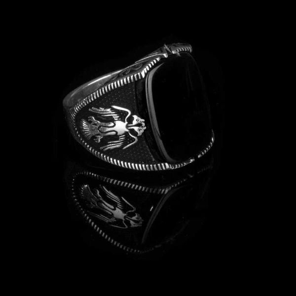 cluster rings men silver ring with black onyx stone and animal eagle motif, made in turkey, solid 925 sterling, Golden;silver
cluster rings men silver ring with black onyx stone and animal eagle motif, made in turkey, solid 925 sterling, Golden;silver