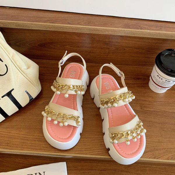 dress shoes metal chain platform sandals peep toe beach for women summer 2021 beads chunky sandalen woman, Black
dress shoes metal chain platform sandals peep toe beach for women summer 2021 beads chunky sandalen woman, Black