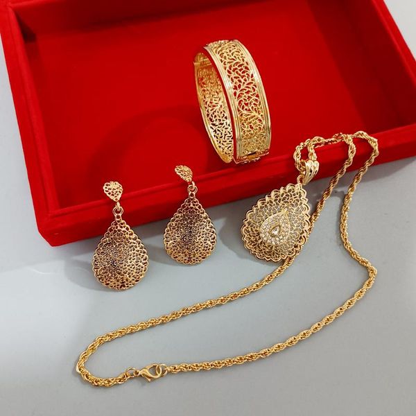 earrings & necklace 2022 arabic bridal gift french fashion bracelet set middle eastern women's leaf hollow flower drop, Silver
earrings & necklace 2022 arabic bridal gift french fashion bracelet set middle eastern women's leaf hollow flower drop, Silver