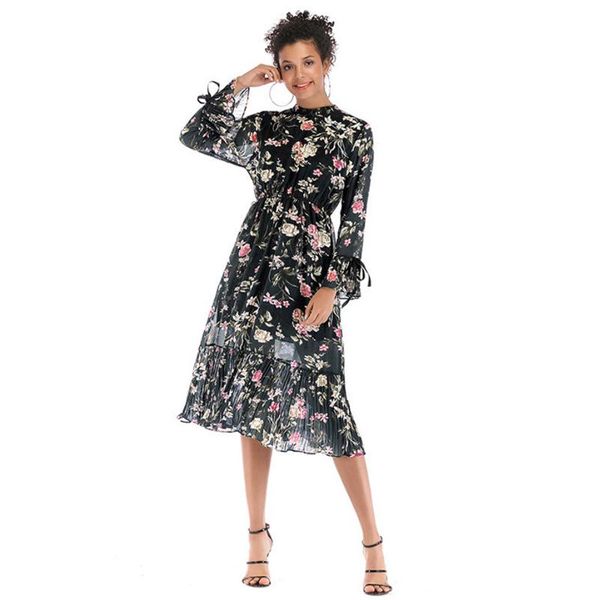 casual dresses 2021 long dress floral print vintage tunic maxi women lace up flare sleeve chiffon ruffle vestido, Black;gray
casual dresses 2021 long dress floral print vintage tunic maxi women lace up flare sleeve chiffon ruffle vestido, Black;gray