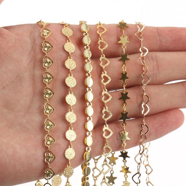 gold wire stainless steel anklet chains hollow heart round leaves rosary chain for bracelets necklaces making diy jewelry, Silver
gold wire stainless steel anklet chains hollow heart round leaves rosary chain for bracelets necklaces making diy jewelry, Silver