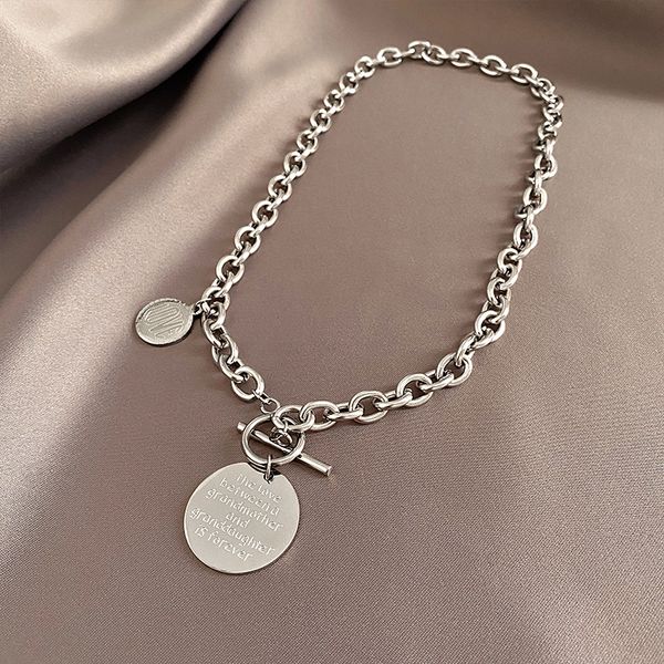 xianlan711 titanium steel necklaces women don't rub off ins hip-hop web celebrity deserve to act the role of niche design feeling, Silver
xianlan711 titanium steel necklaces women don't rub off ins hip-hop web celebrity deserve to act the role of niche design feeling, Silver