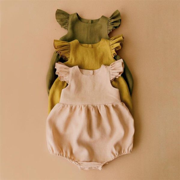 baby girl romper for summer solid color sleeveless clothing jumpsuits cotton linen born clothes, Blue
baby girl romper for summer solid color sleeveless clothing jumpsuits cotton linen born clothes, Blue
