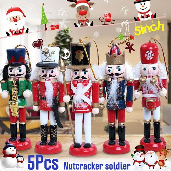 decorative objects & figurines year decoration kids doll 5pcs wooden nutcracker soldier merry christmas pendants ornaments for tree
decorative objects & figurines year decoration kids doll 5pcs wooden nutcracker soldier merry christmas pendants ornaments for tree