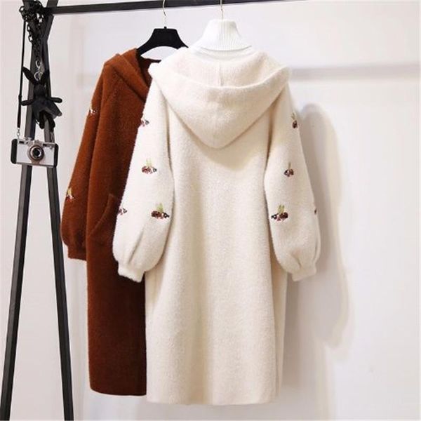 women's fur & faux 2021 autumn and winter coat long paragraph water velvet solid color embroidery sleeve thick warm, Black
women's fur & faux 2021 autumn and winter coat long paragraph water velvet solid color embroidery sleeve thick warm, Black