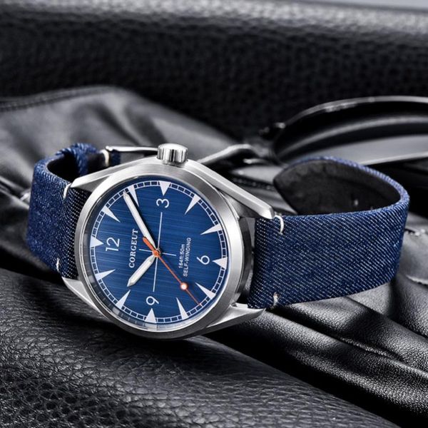 wristwatches blue fashion men's watch sapphire glass nylon strap man clock waterproof luminous men 41mm automatic mechanical, Slivery;brown
wristwatches blue fashion men's watch sapphire glass nylon strap man clock waterproof luminous men 41mm automatic mechanical, Slivery;brown