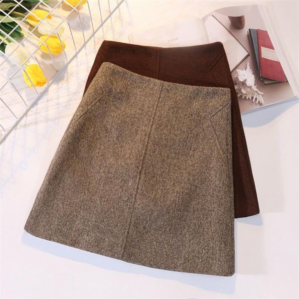 skirts fashion wool skirt women autumn winter thick warm a-line high waist mini women's woolen boots short faldas f196, Black
skirts fashion wool skirt women autumn winter thick warm a-line high waist mini women's woolen boots short faldas f196, Black