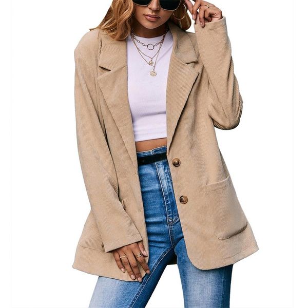 women's suits & blazers douhoow women 's corduroy lapel suit with buttons pockets single-breasted long-sleeve blazer loose casual, White;black
women's suits & blazers douhoow women 's corduroy lapel suit with buttons pockets single-breasted long-sleeve blazer loose casual, White;black