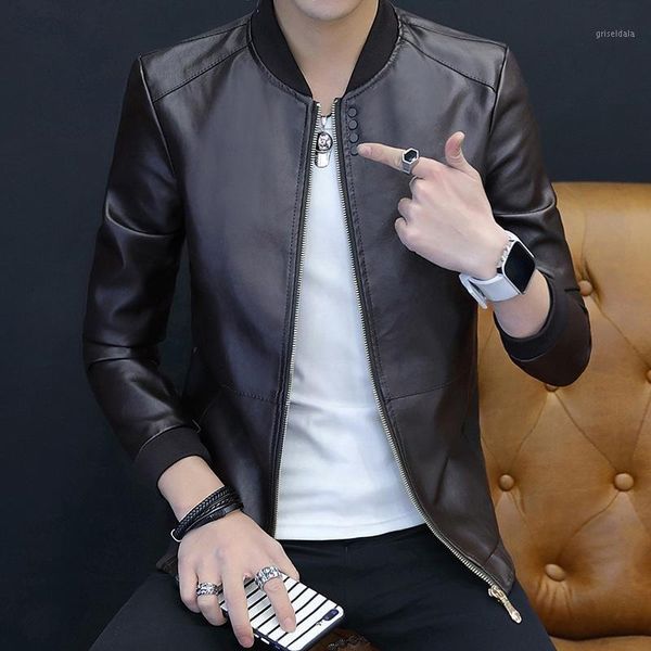 men's jackets pevsn pu leather coats casual male biker faux slim fit motorcycle clothing, Black;brown
men's jackets pevsn pu leather coats casual male biker faux slim fit motorcycle clothing, Black;brown