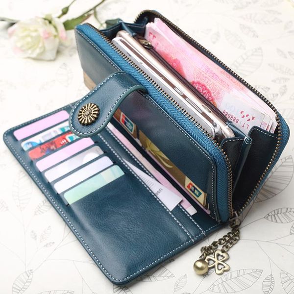 wallets fashion women long purses large capacity leather wallet purse female clutch phone pocket card holder carteras, Red;black
wallets fashion women long purses large capacity leather wallet purse female clutch phone pocket card holder carteras, Red;black