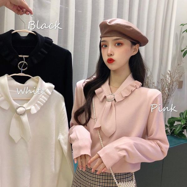 women's sweaters 2021 winter sweet bowknot show thin pure color long sleeve turtleneck sweater loose coat female, White;black
women's sweaters 2021 winter sweet bowknot show thin pure color long sleeve turtleneck sweater loose coat female, White;black