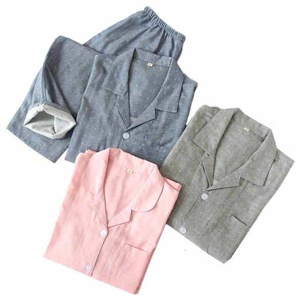 women's sleepwear lovers pajamas set comfort gauze cotton men and women autumn long sleeve simple style loose homewaer for couples, Black;red
women's sleepwear lovers pajamas set comfort gauze cotton men and women autumn long sleeve simple style loose homewaer for couples, Black;red