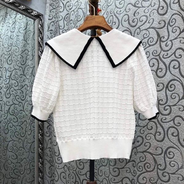 knits 2021 autumn fashion white dark blue jumpers women turn-down collar knitting short sleeve casual pullovers ladies
knits 2021 autumn fashion white dark blue jumpers women turn-down collar knitting short sleeve casual pullovers ladies