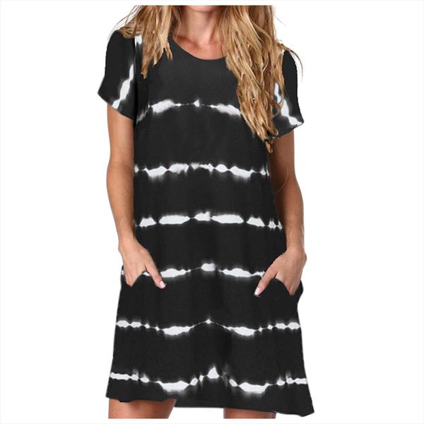 fashion round neck printing women dresses short sleeve leisure time a line camisole casual printed for, Black;gray
fashion round neck printing women dresses short sleeve leisure time a line camisole casual printed for, Black;gray