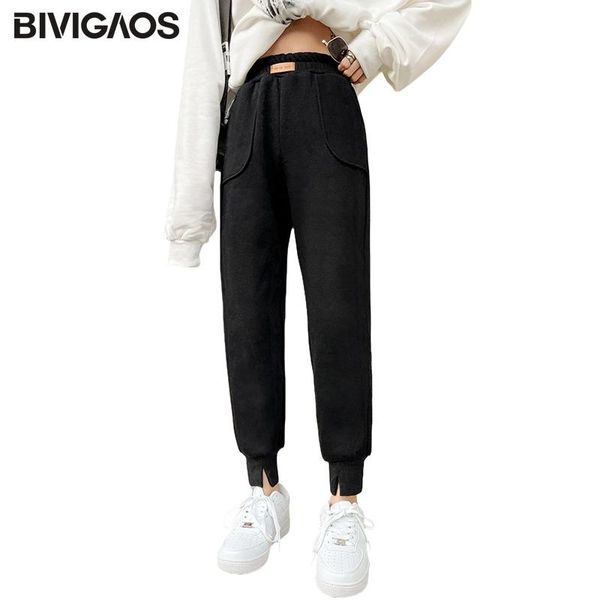 women's pants & capris bivigaos large pocket sport women spring autumn loose hem split casual tide leather label sweatpants harem trous, Black;white
women's pants & capris bivigaos large pocket sport women spring autumn loose hem split casual tide leather label sweatpants harem trous, Black;white
