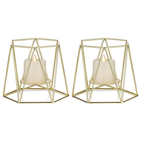 candle holders set of 2 gold metal pillar holders, geometric elegant tealight christmas holder centerpieces
candle holders set of 2 gold metal pillar holders, geometric elegant tealight christmas holder centerpieces