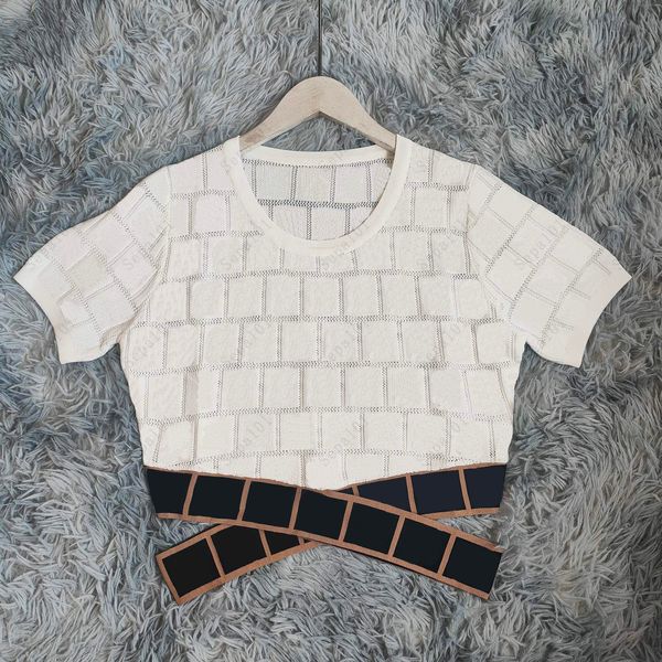 women knit tees 21 fashion cross belt letter pattern womens 3 colors knits clothing summer short sleeve streetwear, White
women knit tees 21 fashion cross belt letter pattern womens 3 colors knits clothing summer short sleeve streetwear, White