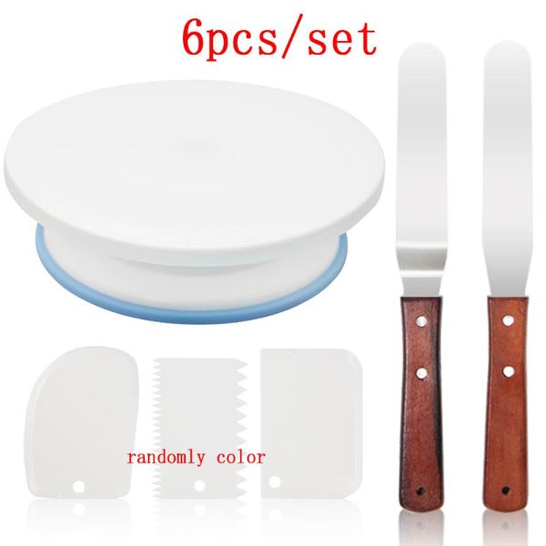 baking & pastry tools 6pcs/set cake turntable rotating plastic dough knife decorating cream cakes stand rotary table diy pan tool
baking & pastry tools 6pcs/set cake turntable rotating plastic dough knife decorating cream cakes stand rotary table diy pan tool