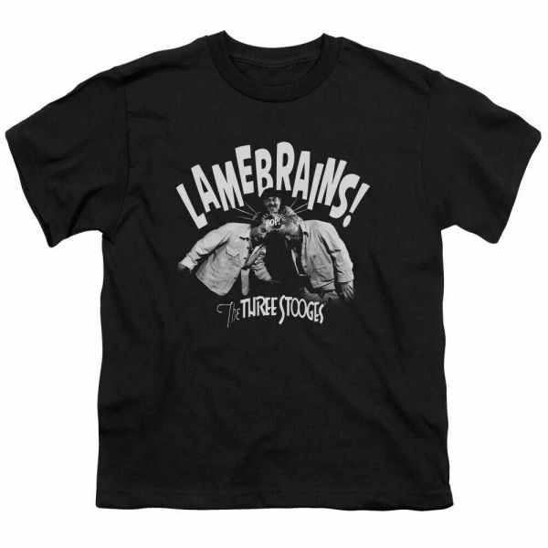 the three stooges lamebrains kids youth t shirt licensed comedy tee black, White;black
the three stooges lamebrains kids youth t shirt licensed comedy tee black, White;black